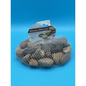 BAG OF STONES/PIERRES DECORATIVE ACCENTS..32 OZ